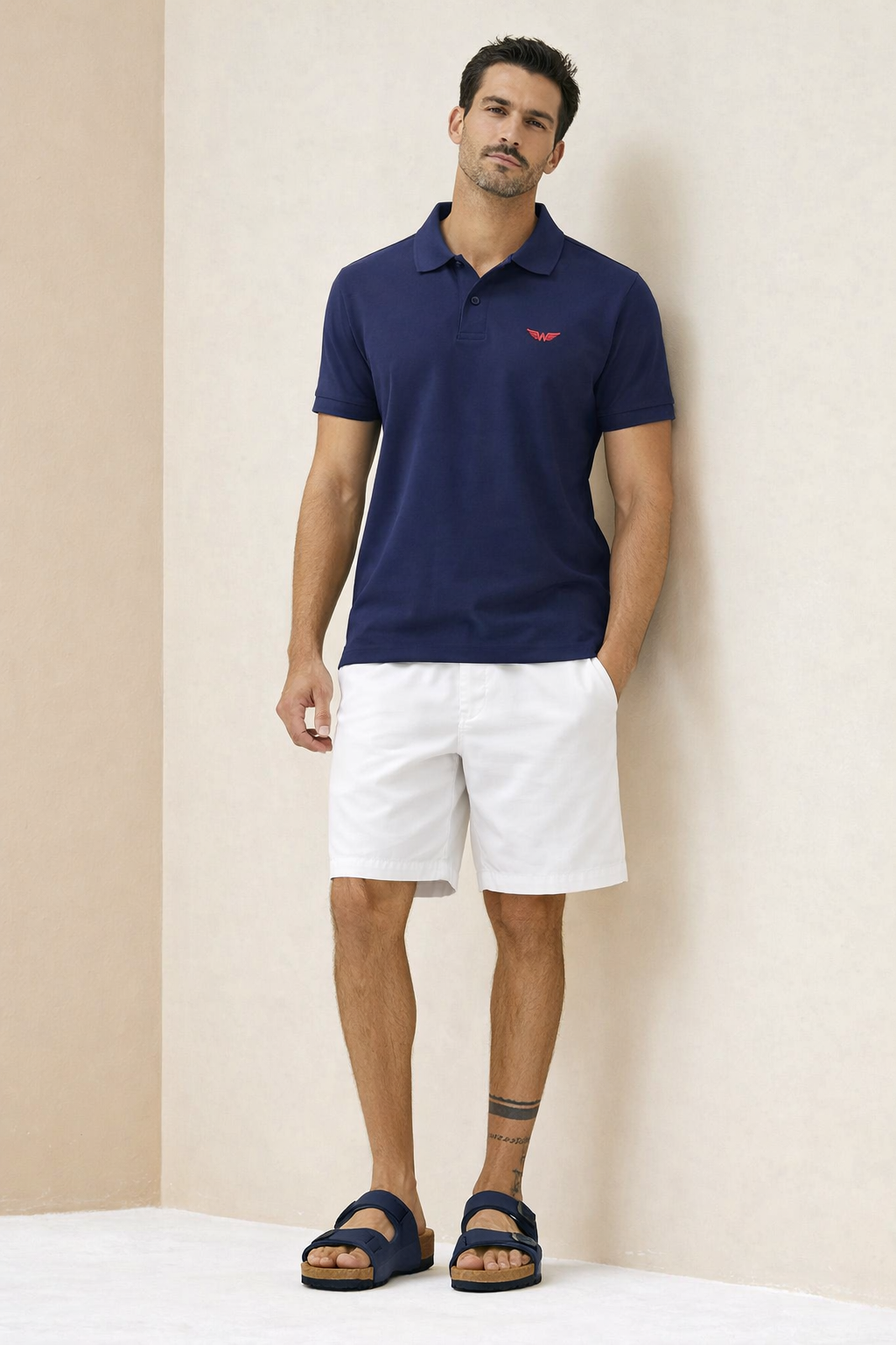 Polo piquet Navy Essential