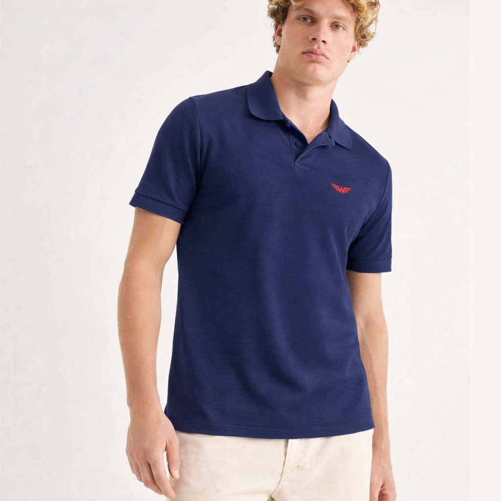 Polo piquet Navy Essential