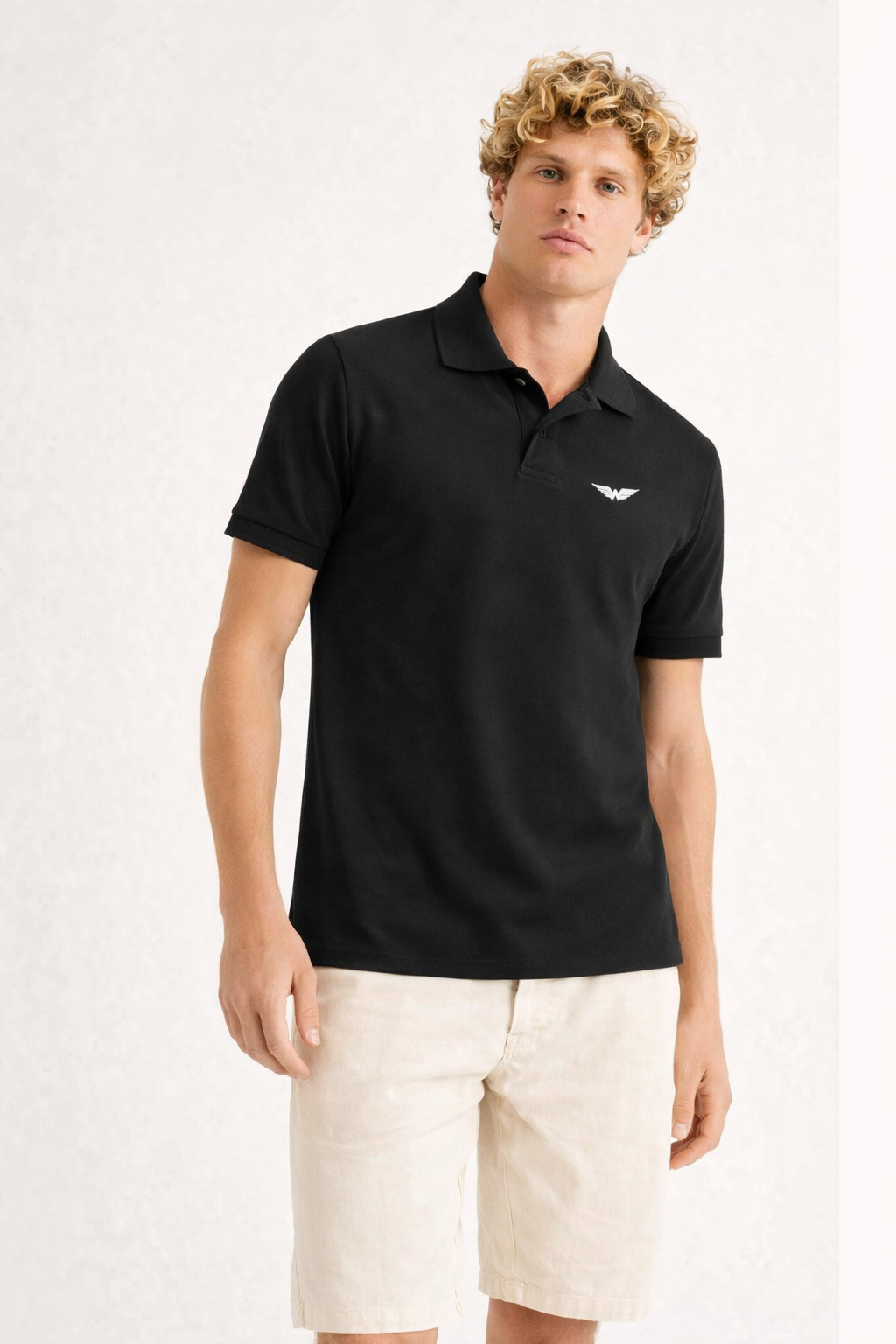 Polo piquet Black Essential